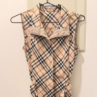 絕美！Burberry老花滿版vintage無袖洋裝 連身裙