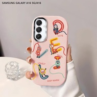 (Free Lanyard) For Samsung Galaxy A16 A26 A36 A56 5G Create Letters Cover Case Soft Original Liquid 