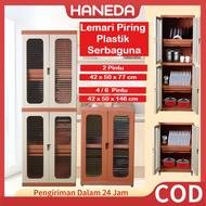 HANEDA DISH CABINET DISH RACK Stacking Cupboard Plastic Cupboard Kitchen Cupboard Transparent Door P