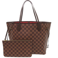 全新未使用路易威登 Neverfull MM 手提包，附小包，Damier Cerise 棋盤格紋，N41358，LV 0699 [二手]LOUIS VUITTON