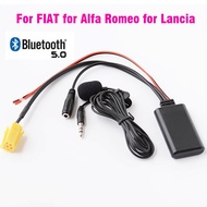 Car bluetooth 5.0 AUX Adapter Wireless Radio Stereo Microphone 6pin for FIAT 500 Grande Punto Fiorin
