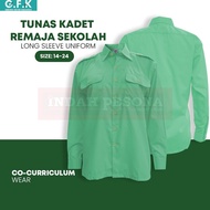 BAJU UNIFORM PANDU / TUNAS PUTERI REMAJA KANAK-KANAK LENGAN PANJANG  / Girls Scout Shirt Long Sleeve (Size: 14 - 24)