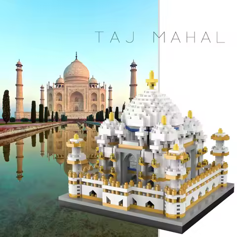 Micro Mini Blocks Taj Mahal Building and Architecture Model Set Toys Gifts for Kid and Adult Famous 