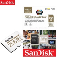 SanDisk MAX ENDURANCE microSD Card 256GB Speed Read 100mb/s Write 40mb/s (SDSQQVR-256G-GN6IA) ใส่ กล