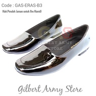 GILBERT ARMY STORE-sepatu Wanita-  Sepatu PDH wanita - sepatu Pdh kilap- Sepatu ERASMAS Kilap hak 1c