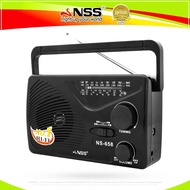 ✆◄NSS Portable Electric Radio Speaker HI-FI Super Sound FM/AM/SW 4band radio AC DC Operated NS-658