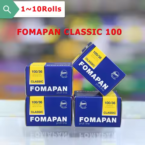 1-10Rolls Fomapan Classic 100 135mm Black & White Negative Film for H35 M35 M38 F9 Lomo Fuji camera 