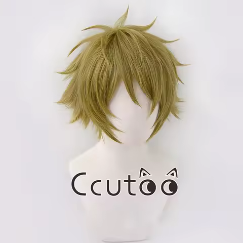 Takamine Midori Cosplay Wig Ensemble Stars ES Takamine Midori Short Green Heat Resistant Synthetic H