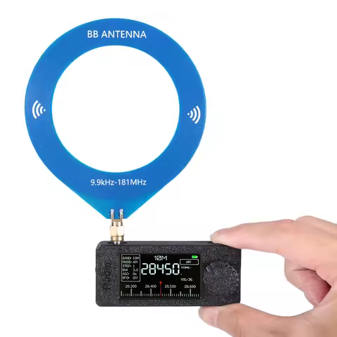 1.9inch IPS Screen LSB USB AM FM FM/AM Radio 0.5-108mhz SI4732 Mini Pocket Radio HF SW MW VHF Radio 