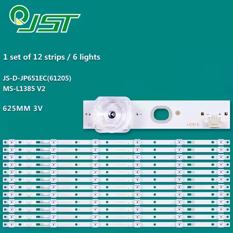 11pcs LED MULLER GS-65FLED4KCURVED JL.D65061330-007AS-M 170S MS-L1385 V2 JS-D-JP651EC JS-D-JP65EU-06