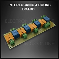 Interlocking 4 Doors EM Lock 4 Doors Are Initially Opened Interlocking Between 4 Doors Battery Backu