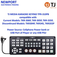 TJ Media Karaoke Keypad TPR-310PB Compatible with TJ Media TKR-306P, TKR-305P, TKR-335P, TKR-304P