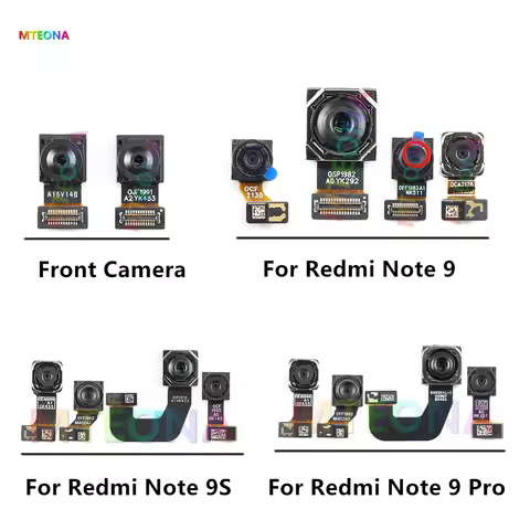 Front Rear Back Camera For Xiaomi Redmi Note 9 Pro 9S 9Pro Note9 Main Backside Camera Module Flex Re