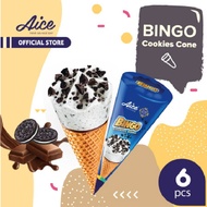 AICE Ice Cream Aice Bingo Cookies Cone isi 6 pcs eskrim