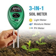 3 in 1 Soil Tester Humidity Light Soil pH Tester Farmer Tools Student Agro Tools Alat Periksa Keadaa