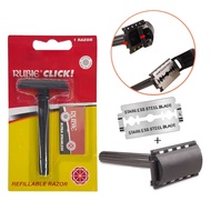 KING EVER SHAVER BLADE GileTte RubieE Click Shaving 1 Razor with FREE Blade-good and quality
