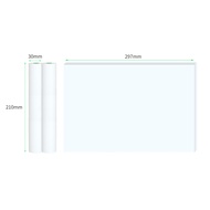 BISOFICE กระดาษความร้อน2ม้วนเข้ากันได้กับ A40 PeriPage หรือเครื่องพิมพ์ความร้อน A4อื่นๆเหมาะสำหรับกา