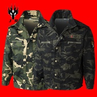 Coat Worker Camouflage Jacket Workwear Workwear Construction Site Clothing Top Men Wear-Resistant Co