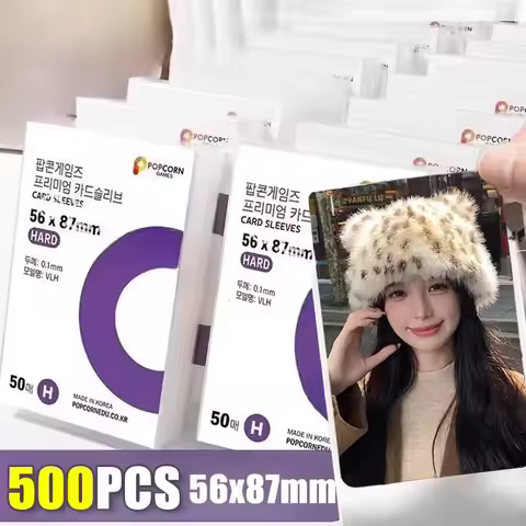 1-500Pcs Premium HD Transparent Kpop Idol Card Protective Sleeve Album Photo Waterproof Protector Ga