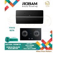 ROBAM 2500m³/h ULTRA SLIM DESIGN COOKER HOOD 77H1S COMBO PACKAGE WITH BUILT-IN GAS HOB