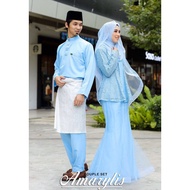 MOFF SET BAJU NIKAH AMARYLIS IN BABY BLUE