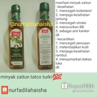 Minyak zaitun tatco asli turki dan arab saudi (botol kaca) Berkualitas