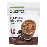 Herbalife HERBALIFE NUTRITION High Protein Iced Coffee Drink Mix: (Mocha 12 oz 343g) Energy and Prot