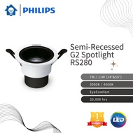 Philips RS280 Semi Recessed G2 LED Spotlight 7W 11W ( Warm White / Cool White )