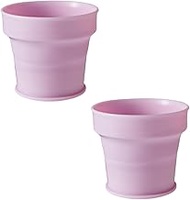 Iseto I-602 UGAI Cup, Pink Berry, 2P, 4.2 fl oz (120 ml), Width 0.3 x Height 1.0-2.4 inches (7 x 2.5