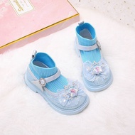 Girls Leather Shoes Socks Boots