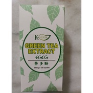 K Herbs Green Tea Extract  EGCG 茶多酚 340mg x 100capsules,EXP:31/7/2028