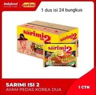 1 dus isi 24 bungkus Sarimi duo mie instant sarimi 2 sarimi mie goreng rasa ayam pedas korea
