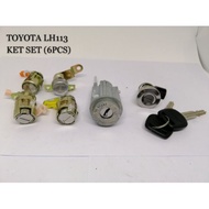 Toyota LH113, LH112 (6pcs) Key Set Assy W/Out Housing