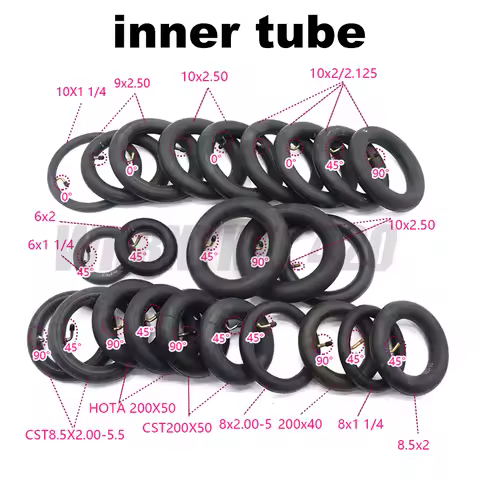 6/8/8.5/10 Inch Inner Tube Electric Scooter Tire 9x2.5 8.5x2.0 200x50 10x2 10x2.5 10x2.125 6 X1 1/4 