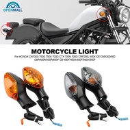 OPENMALL 1Pair Motorcycle Directional Blinker Lamp Turn Signal Indicator Light Lens For HONDA CN700S