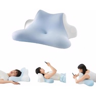 Versatile Ergonomic Pillow as Cervical Neck Contour Pillow, Prone Pillow