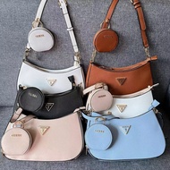 Fashion GUESS GS Foreign Trade European And American Simple Style Mother-in-law Bag Armpit Bag Solid Color Dumpling Bag