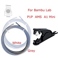 For Bambu Lab Ptfe Tube 2 5mm 4mm P1p Ams A1 Mini 3d Printer Teflonto Pipe 1.75mm Bambulab Ptfe Tube