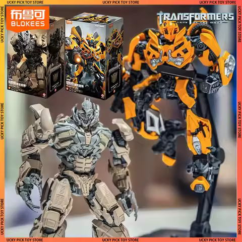 Blokees Classic Class Transformers Dark Of The Moon Film Megatron Bumblebee Assembled Action Figures