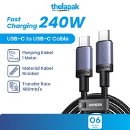Type C to Type-C Cable 1M Braided Ugreen L532 Cable USB-C Fast Charging 240W Warranty