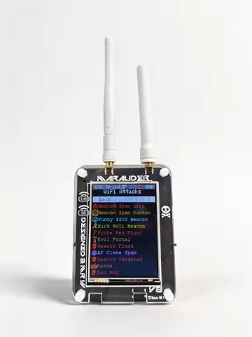 ESP32 Marauder V8 Predator ESP32-C5 2.8 Inch Touch Display Dual Band WiFi Bluetooth GPS Support 2.4G