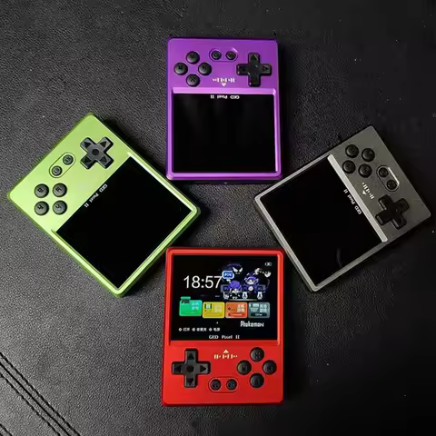 GKD Pixel 2 Handheld Game Console Portable Retro Nostalgia Arcade Game Full Metal Cnc Aluminum Alloy