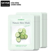 Combo 10 Mặt Nạ Dưa Leo Giúp Ngăn Ngừa Mụn Căng Bóng Da Foodaholic Nature Skin Mask 23gx10 - CUCUMBE