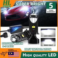 Mini Y6 Car LED Headlight Bulb H4 RHD Projector Lens 6500K High Low Beam 200W Projector Light Bulb M