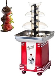 3 Tier Chocolate Fountain Machine, 80W Electric Cascading Chocolate Fondue Waterfall with Hot Melting Pot Base for Chocolate Melting, Great for Party Family Gathering Weddings