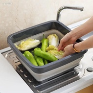 Vanzlife Kitchen Plastic Washing Basket Household Collapsible Laundry Basin Wash Basin Sink Folding Telescopic Wash Basket