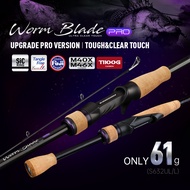 Kingdom WORM BLADE PRO Fishing Rod 1.9m/1.98m/2.03m/2.06m/2.13m 2 Section 61g UL/L/ML/M/MH/H Power F