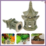 Decorative Gazebo Mini Statue Small Artificial 2 Pcs  shaoyipin
