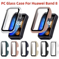 Glass + Case For Huawei Band 8 Protective PC Case Smart Watch Screen Protector Bumper for huawei watch band 8/huawei band8 Cover