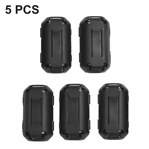 5x 5mm 5mm 7mm 9mm 11mm 13mm Black NI-ZN Anti-Jamming Toroidal Clip-on Clamp RFI EMI Noise Magnetic 